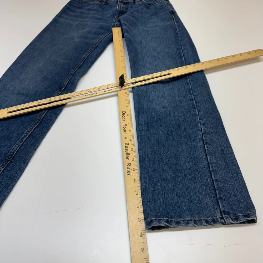 Levis Jeans Boys Size 14 Blue 505 Regular Denim Classic Straight Leg